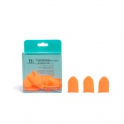 Силиконовые колпачки для снятия гель-лака (оранжевые), 10 шт/упак