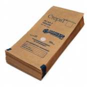 Пакет бумажный Крафт "Стерит" 100*200 мм, для стерилизации инструментов (самозаклеивающийся, универсальный) с индикатором, уп/10 шт. 
