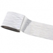 Фольга цветная (переводная) - серебро с голографическим рисунком, 1 метр, № 113