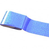 Фольга цветная (переводная), синяя голография, 1 метр, № 135
