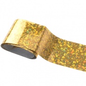 Фольга цветная (переводная), золото голография ,1 метр, № 146
