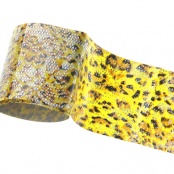 Фольга цветная (переводная) - леопард голографический, 1 метр, № 151