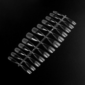 Гелевые типсы для наращивания ногтей №05 эластичные, миндаль, глянцевые TNL Professional