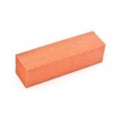 Блок шлифовочный прямоугольный 120/120 грит, плотный с блестками (оранжевый)
