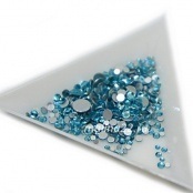 Стразы MIX SS3-30, стекло, аналог кристаллы Сваровски (Aquamarine) уп/100 шт.