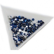 Стразы MIX SS3-30, стекло, аналог кристаллы Сваровски (Metallic Blue) уп/100 шт.