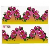 Переводные наклейки "цветы" № 1901