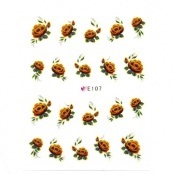 Переводные наклейки "цветы" № E107