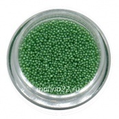 Бульонки пластиковые полупрозрачные в банке (зеленые),  3 гр 
