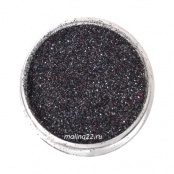 Глиттер пыль "Галактика" (256) черный с разноцветными блестками MNF-01
