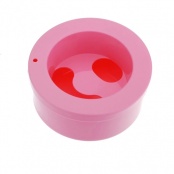 Ванночка для маникюра (круглая), цвет в ассортименте, 1 шт