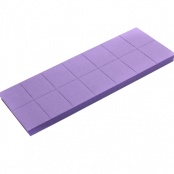 Баф прямоугольник широкий 100/180 грит (фиолетовый) 40*50*10 мм
