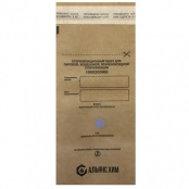 Пакет бумажнКрафт 100*200 мм, для стерилизации инструментов (самозаклеивающийся, универсальный) с индикатором, уп/100 шт.