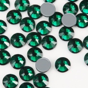 Стразы SS4, стекло (Emerald), 100 шт