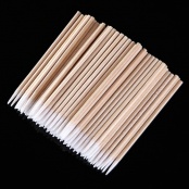 Палочки бамбуковые для подчищения гель-лака, клея и пр. (10 см), уп/100 шт.
