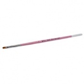 Кисть "UNIOY" для геля №1 рыжий ворс (розовая ручка), 6 мм