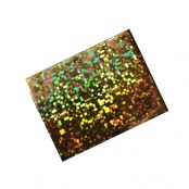 Фольга цветная (переводная) - золото с голографическим рисунком, 1 метр, № 62